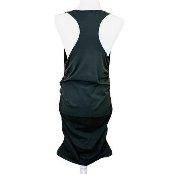 BLANQI Dark Green Square Neck Comfort Support Mini Maternity Dress (M/L) - Picture 3 of 14